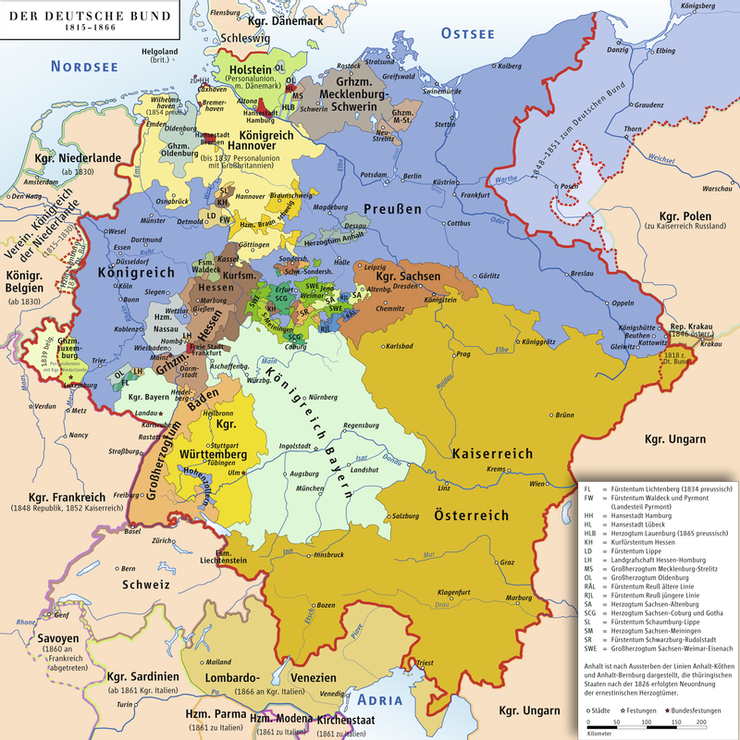 德意志帝國建立前夕的「德意志邦聯」