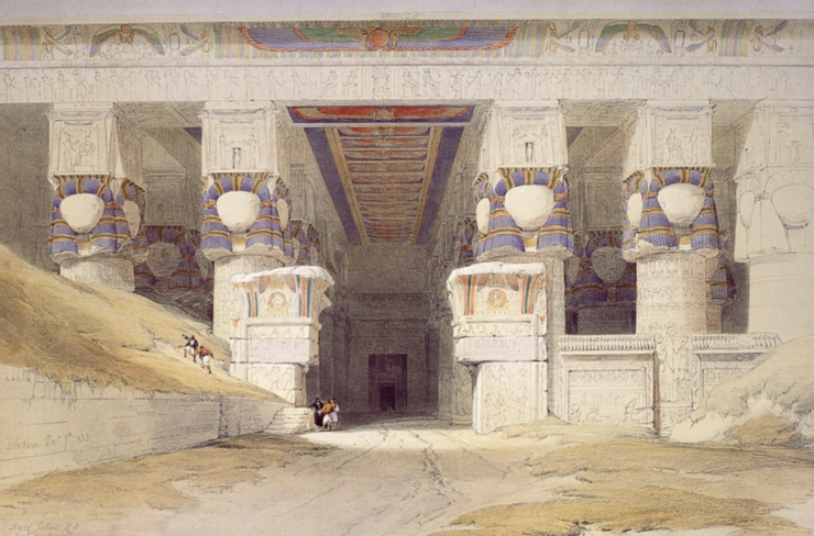 Dandara Temple- Painter David Roberts 1796-1864