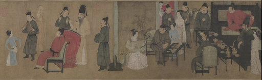 (圖五) 《夜宴圖》局部 擷取自北京故宮博物院