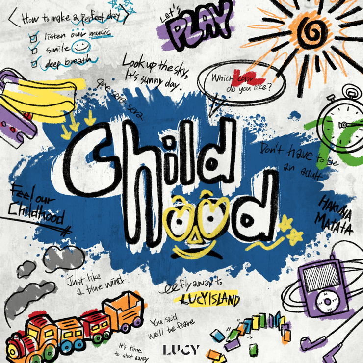 LUCY 首張正規專輯《Childhood》。圖片來源：bugs