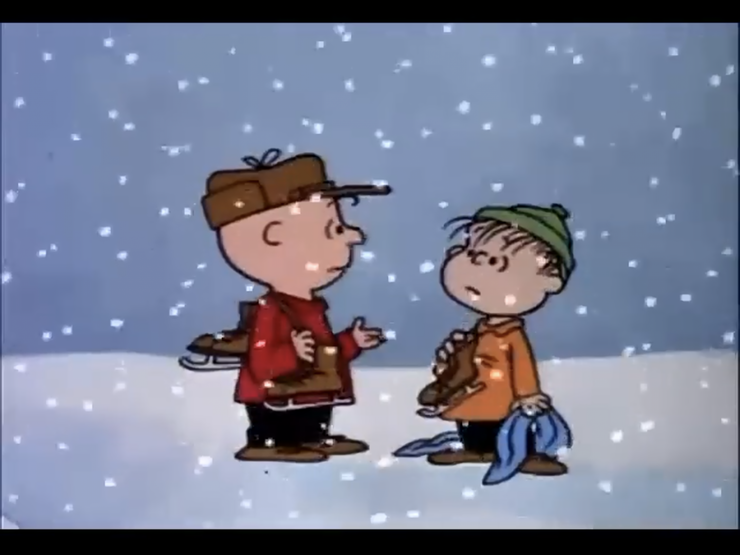 Charlie Brown 問弟弟：為什麼在聖誕節我會不快樂？（網路截圖）