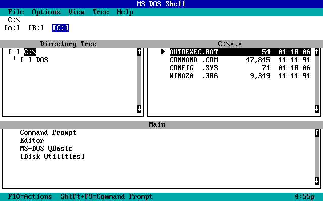 MS-DOS5.0(來源至INTERNETarchive)