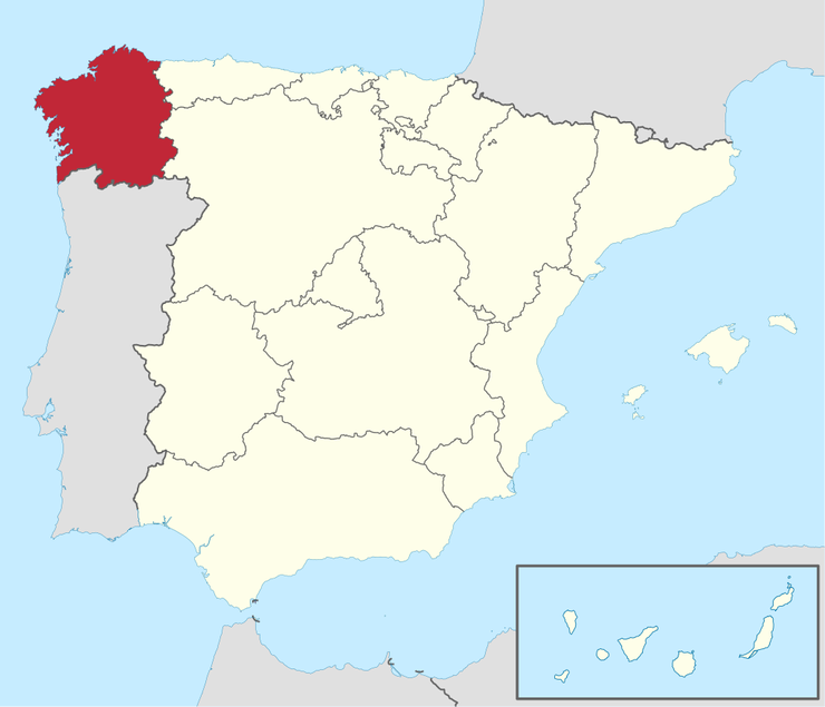 位於西班牙西北部的加利薩自治區