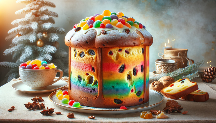 「彩虹蛋糕」（Panettone）的冬至蛋糕