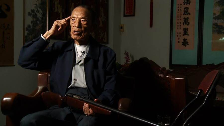 91歲時的陳茂修。翻攝自紀錄片《滇緬遊擊隊三部曲》