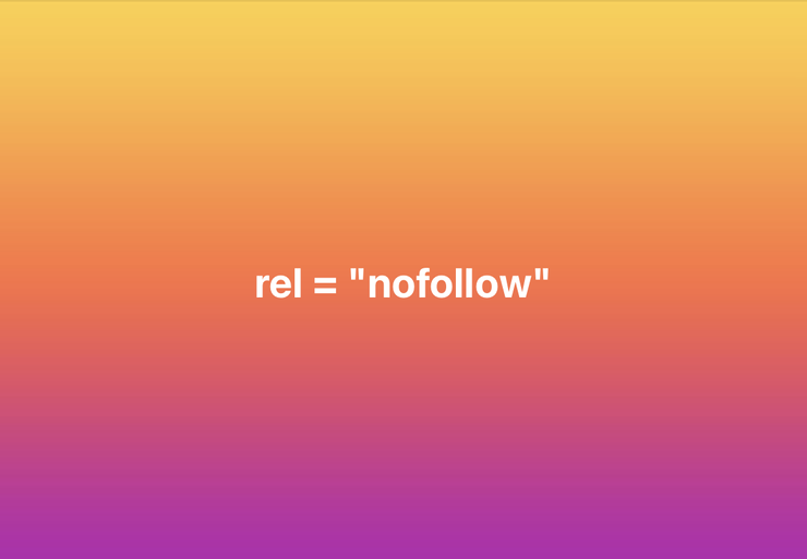 rel = "nofollow"