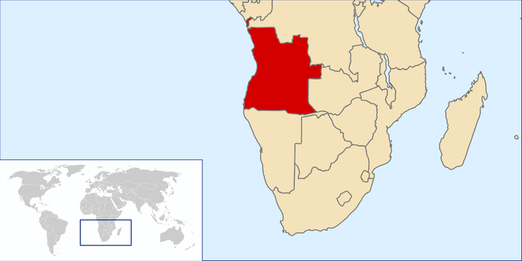葡屬西非地圖