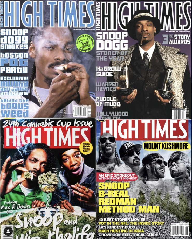 Stoner of the century. Snoop Dogg you'll always have a seat at the sesh whether you're smoking or not and will forever hold a place of honor on Mount Kushmore.  It may feel like the end of era, but it's just a new chapter in the book of Snoop. You've got our support and respect.                                                                 （High Time 在IG上的聲明）