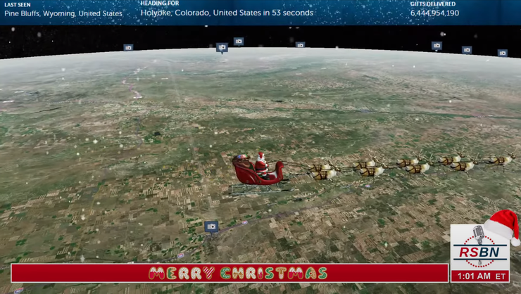 2023年平安夜，北美防空司令部（NORAD）依照傳統啟動「追蹤耶誕老人」（Tracks Santa）任務，在Youtube上就可以隨時監測到聖誕老人的雪橇到了哪裏。