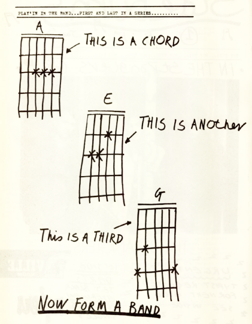 著名的龐克「三和弦理論」