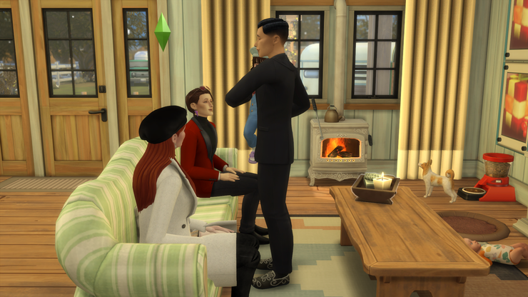 婚禮之前，迦勒又跑來找莉奧拉，這時芬恩剛下班但沒想到他居然抱著貝妮耶，右下是強尼的寶寶