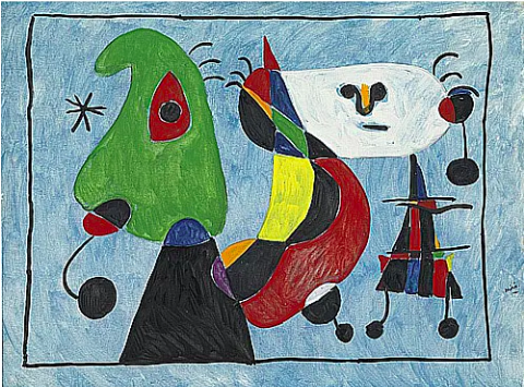 無題 / 米羅 Joan Miro / 圖取自【名畫檔案】網路畫廊