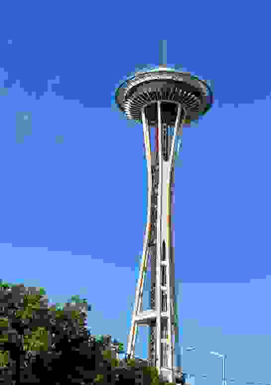 太空針塔是西雅圖市最具代表的地標性建築物。（圖 by Vina)