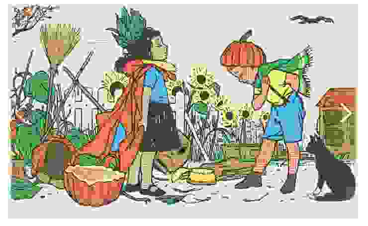 《肚子裡的蘋果樹》法國插畫家G‘rears DuBois 另一本繪本創作內頁。