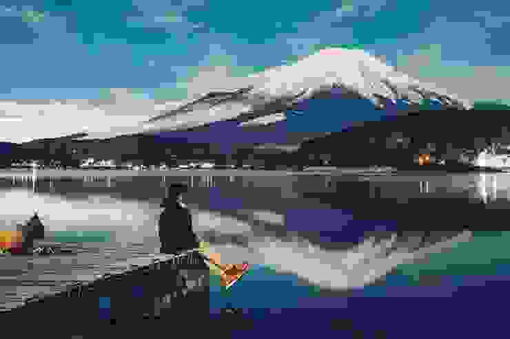 河口湖富士山倒影