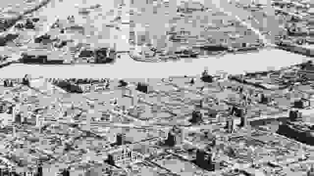 东京被轰炸之后空照