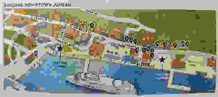 船公司提供的朱諾港口小地圖