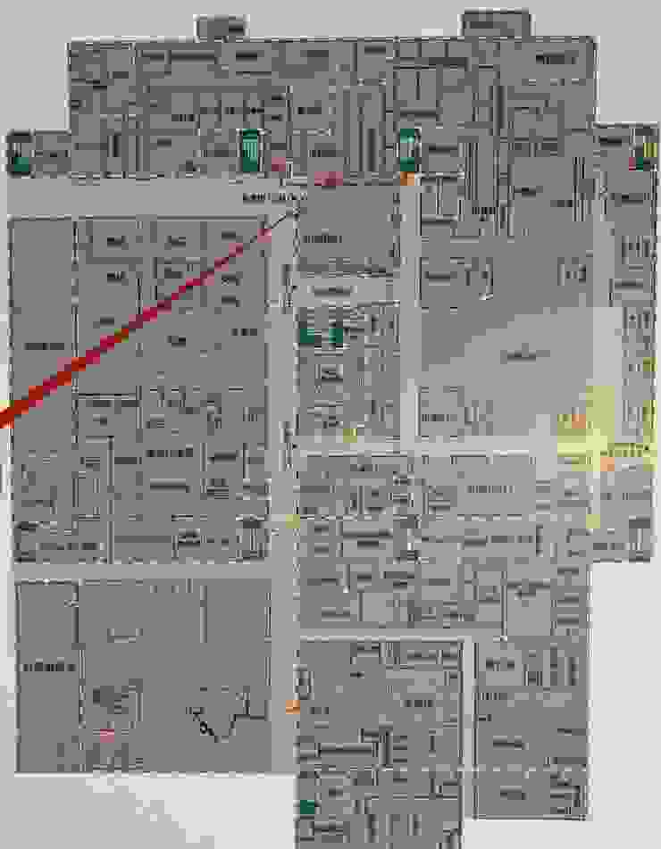 林口長庚醫院B1F逃生避難圖，也是我夢境中基地的市集區地圖
