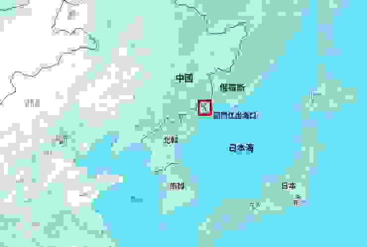 圖門江是中國與北韓的界河，但出海口卻位於俄羅斯、北韓的交界處，流入日本海中。