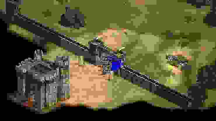等村民要進入下方堡壘時，讓軍隊一起衝入城門。