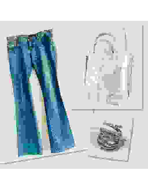 1997年買的低腰牛仔褲 現今Y2K風潮的包包