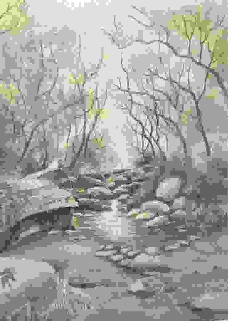 靜靜的樹林裡，溪水順著石塊輕輕流淌著，你是否感受到這一季的清涼快意和怡然自得呢？（圖 by Vina)