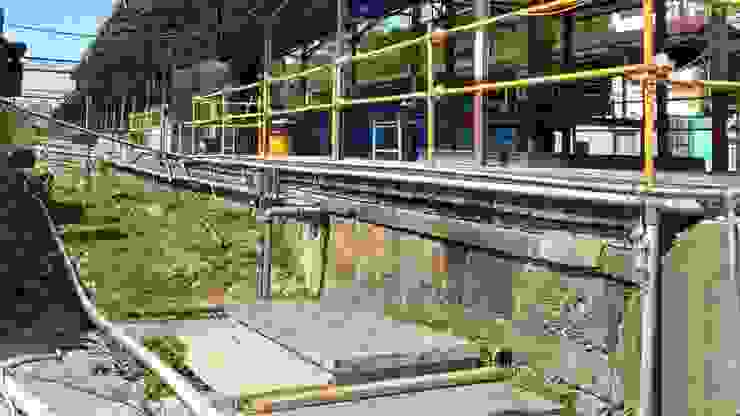 第4代車站之月台，可清楚看到日治時期月台基礎