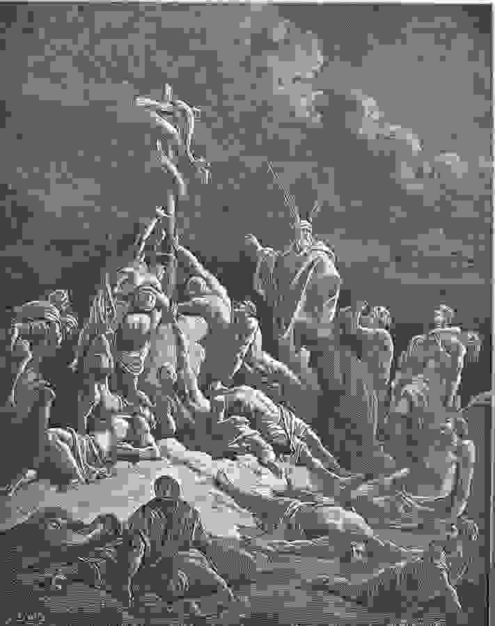 "The Bronze Serpent (Num. 21:4-9)" by Gustave Doré, 1866－Image from｜Wikimedia Commons