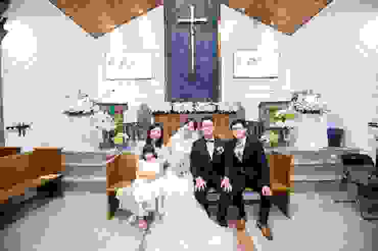 由左而右：我(抱著花童禾)、妹妹、妹夫、Ｆ       2024.1.20 於重新教會