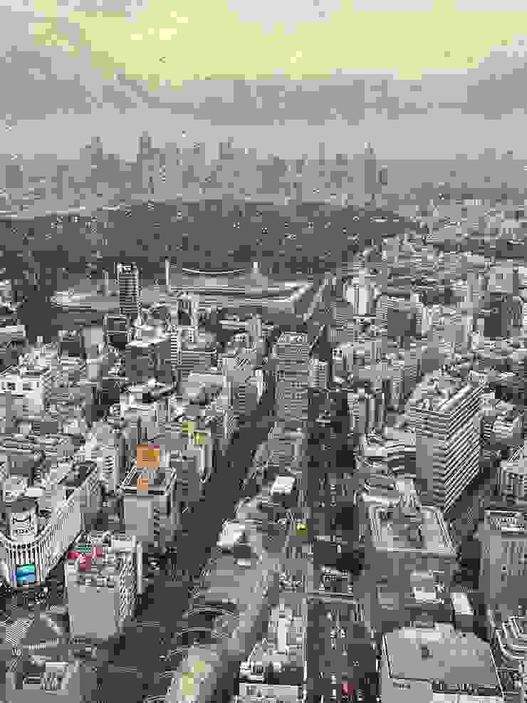 從知名的澀谷景點 SHIBUYA SKY 跳望出去的東京街景。
