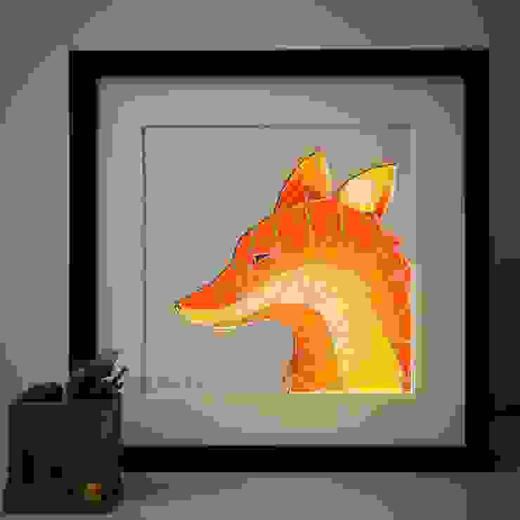 【狐】 立體紙雕氣氛燈 