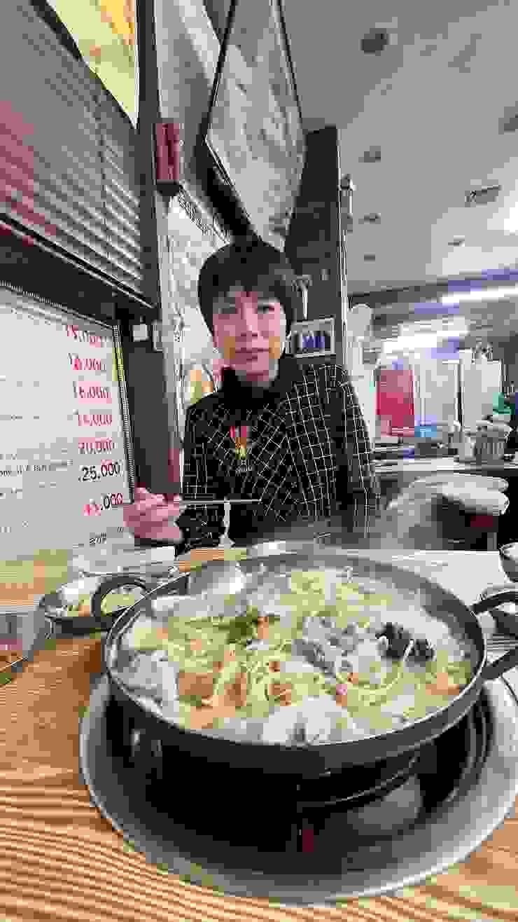 晚餐豬肉魷魚壽喜燒餐標10000韓元