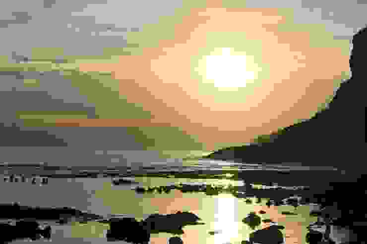 綠島白沙灣的美麗夕陽