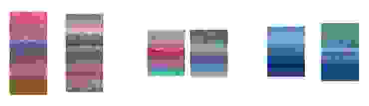 積吶虹光，〈虹〉，2017年，壓克力顏料、紙，共六幅聯作。