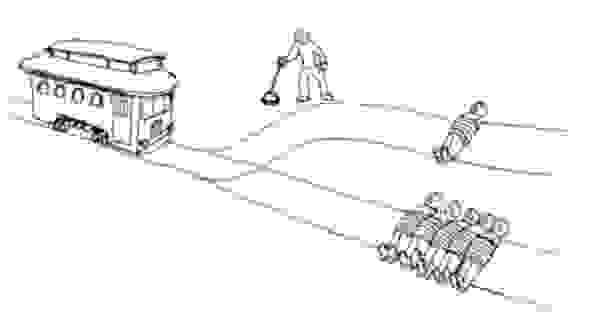 (圖 / 截自 https://nymag.com/intelligencer/2016/08/trolley-problem-meme-tumblr-philosophy.html)