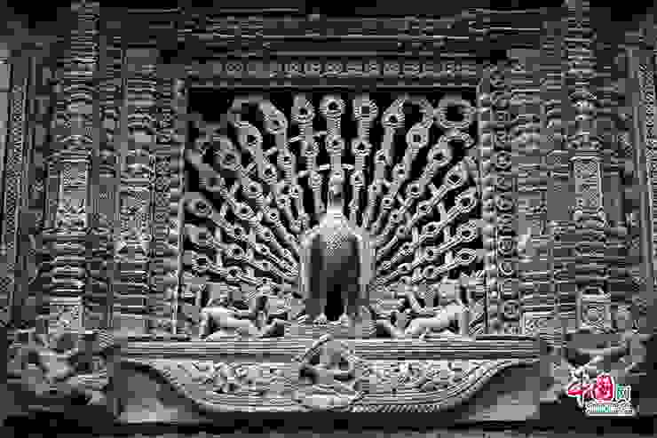 位於加德滿都的庫瑪莉神廟（Kumari Bahal）裝飾。