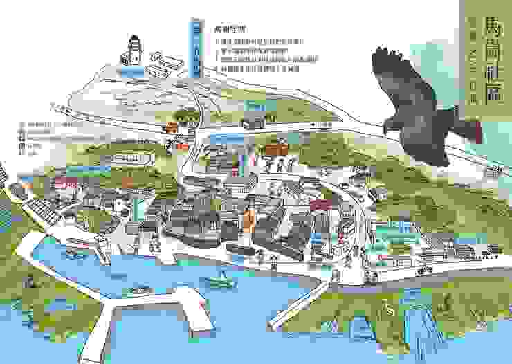 馬崗導覽地圖，圖片取自：馬崗 - 穿越時空的極東漁村