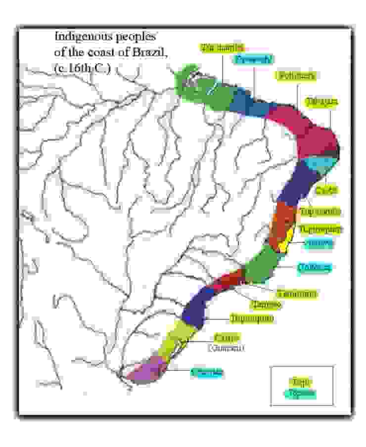 十六世紀分布於巴西海岸地帶的原住民族