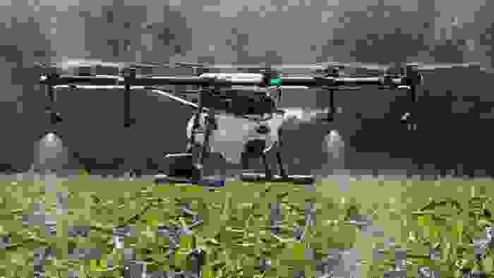 無人機噴灑農藥 (圖片取自網路)