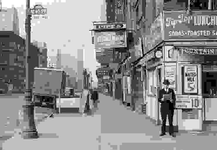 1940 年代纽约街头的读报人