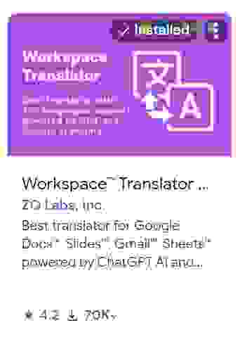 Workspace Translator