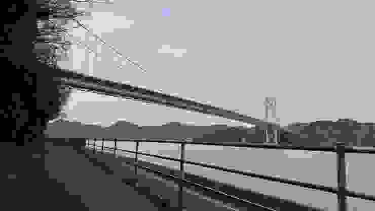 因島大橋，好高⋯要騎上去啊！