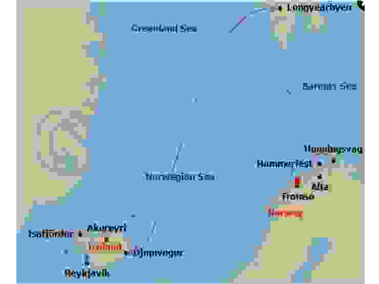 Norwegian Star，11夜冰島挪威行程（圖片來源：CruiseDirect網站）