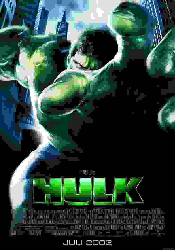 【附圖：筆者較熟悉的 Hulk 之形像是公元 2003 年在台北上映的、一部由李安導演的電影 HULK (漢譯「綠巨人浩克」) 裡的 Hulk / 圖片採自網路】