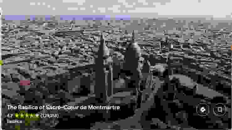 Google Map 就可以轉給你看如何從聖心堂俯瞰巴黎