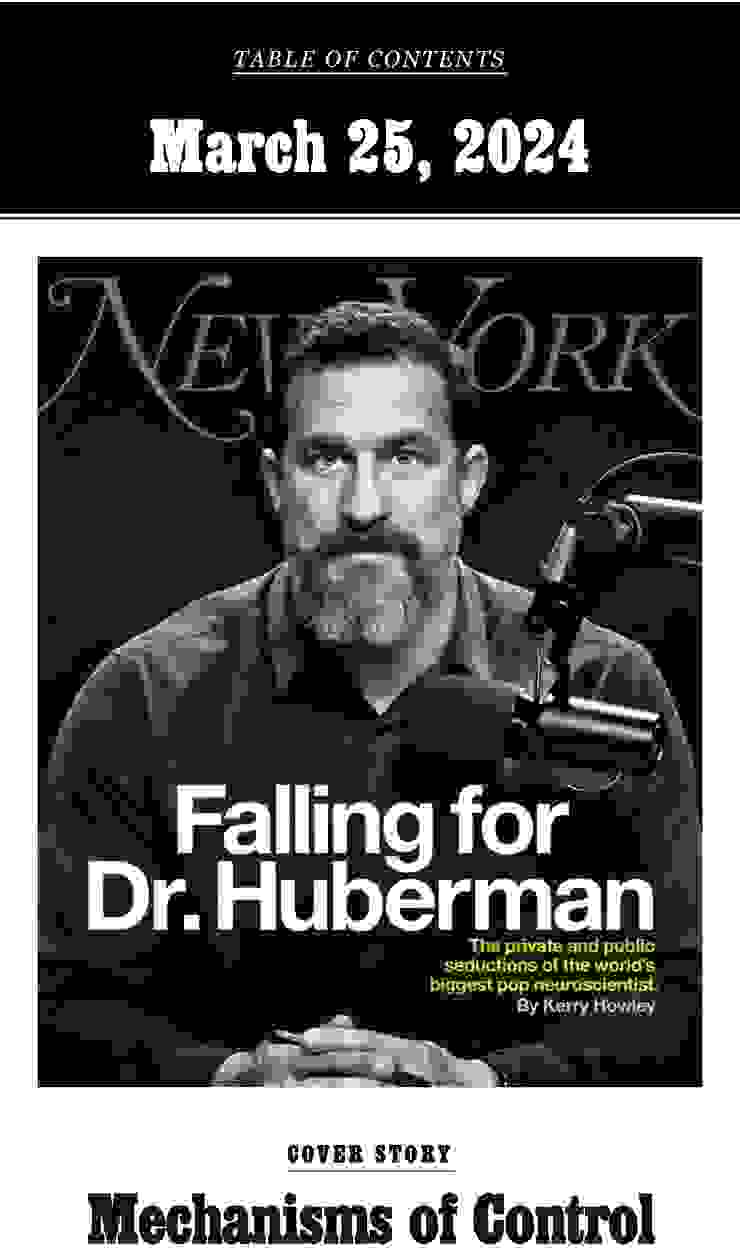 Andrew Huberman博士被一些女性指控同時腳踏多條船，並且對交往女性進行心理控制