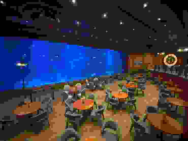 水族館內的鯊魚餐廳