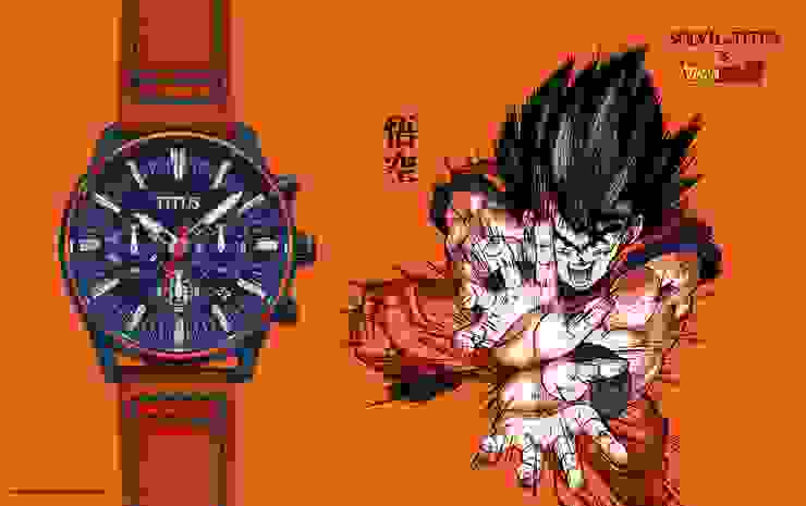 Solvil et Titus x Dragon Ball Z 「孫悟空」計時石英皮革腕錶