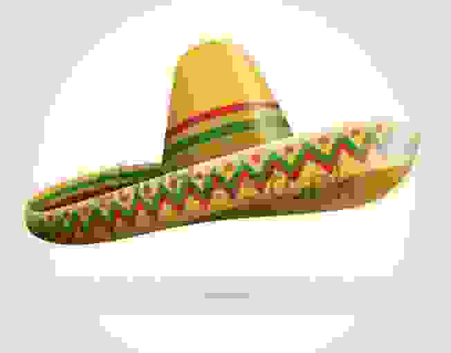 每次在到墨西哥夾餅都會想到墨西哥帽~夾餅呈船型，裡面紅黃綠繽紛的餡料，跟帽子有沒有協調得很可愛❤️(圖/網路)