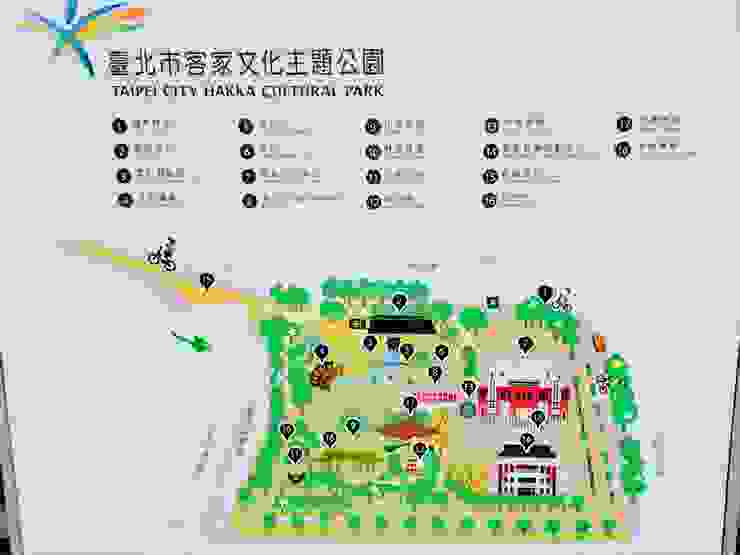 客家文化公園園區地圖
